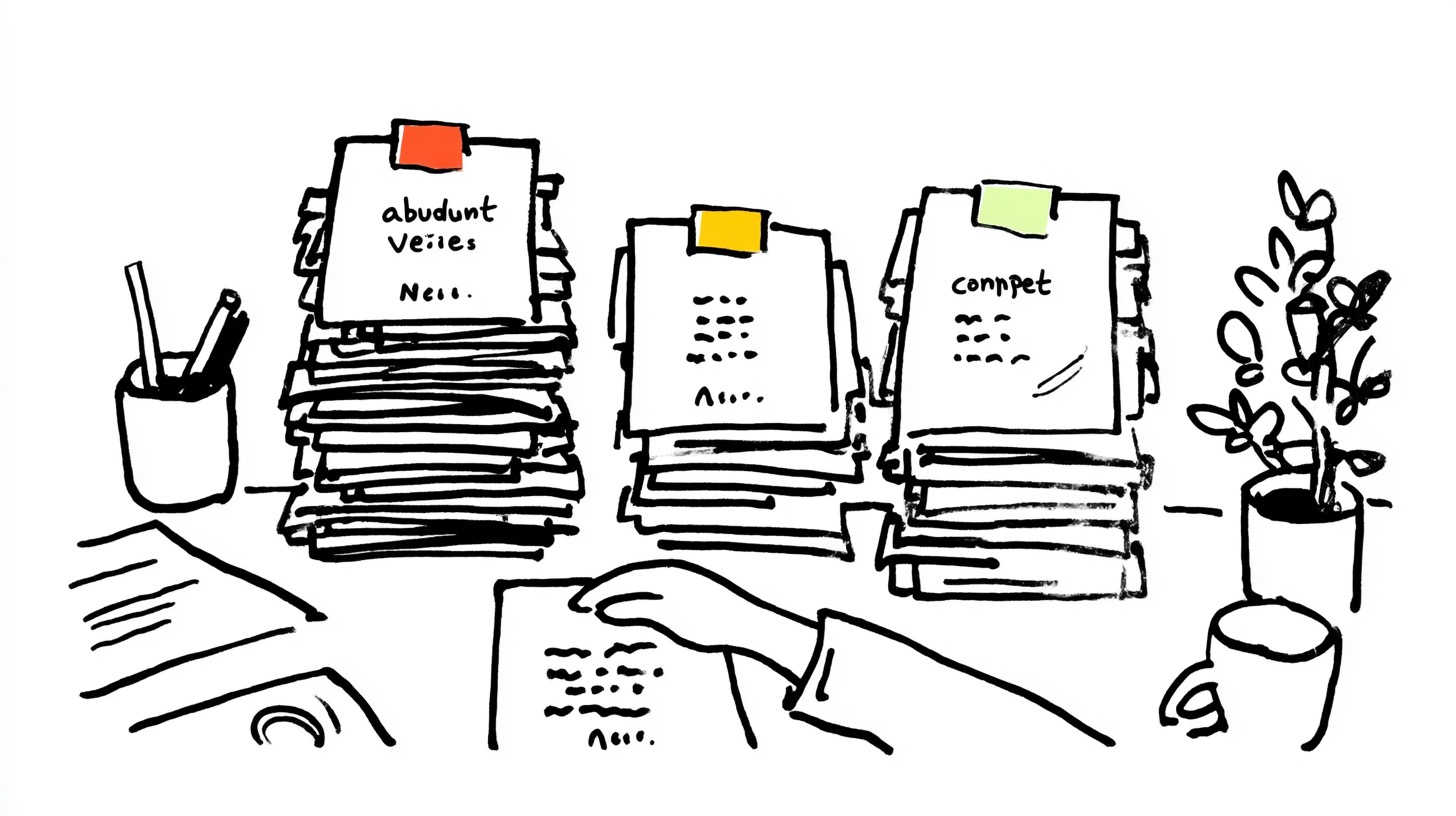 플래시카드와 색깔 라벨을 활용한 영어 단어 간격 복습 방법